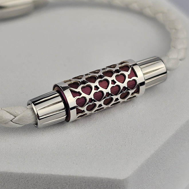 Perles Silhouette d'Argent, Édition Coeur/Love - Perle interchangeable
