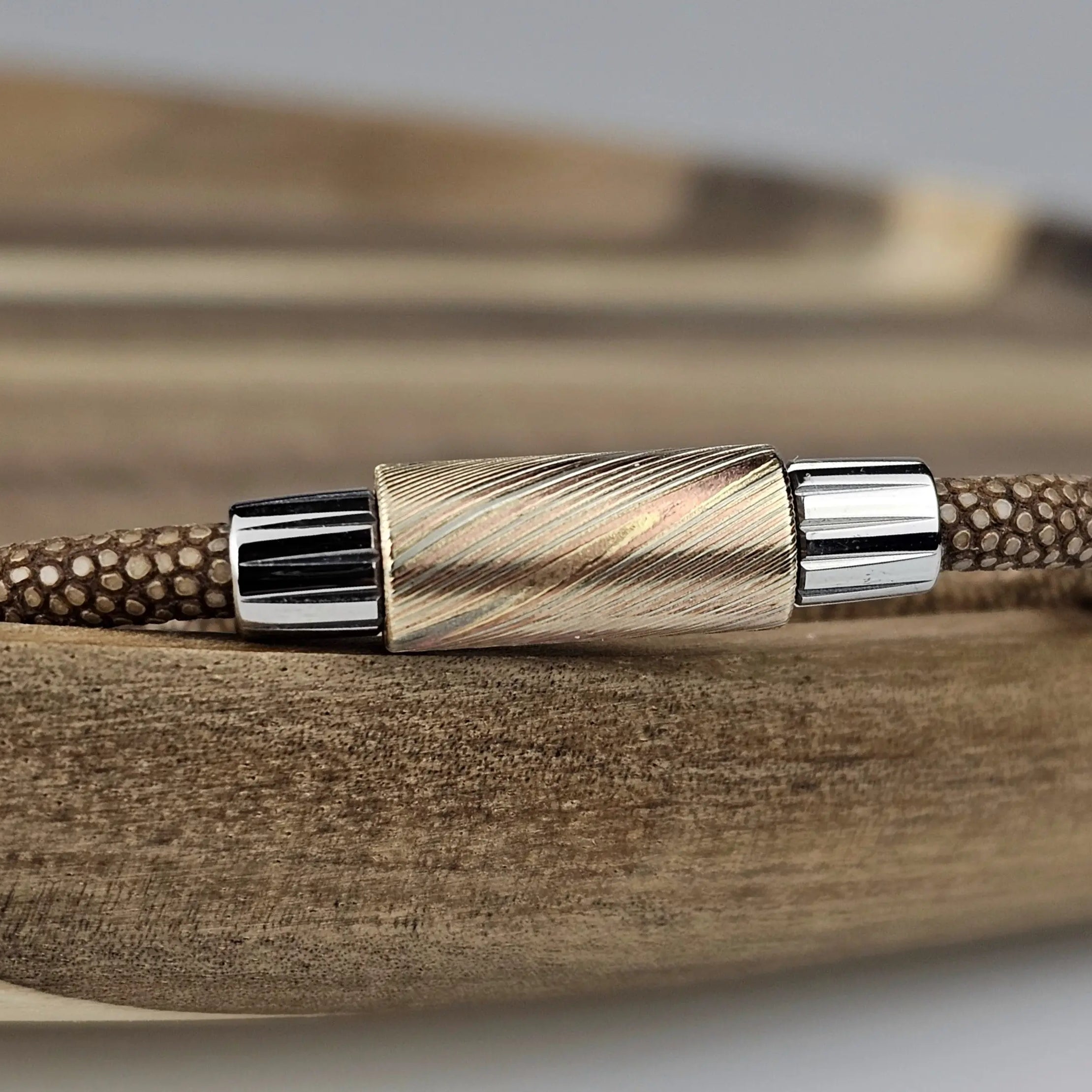 Perles Mokume Gane - Perle interchangeable