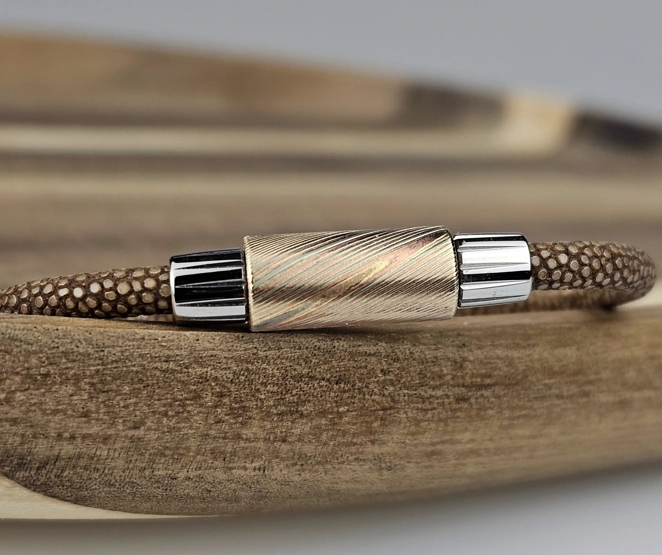 Perles Mokume Gane - Perle interchangeable