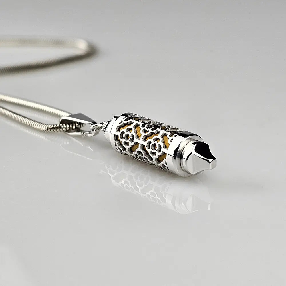 Coffret Pendentif & Perles Silhouette d'Argent - Bijou Interchangeable