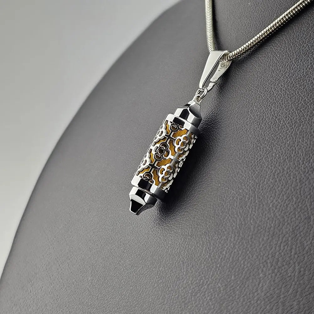 Coffret Pendentif & Perles Silhouette d'Argent - Bijou Interchangeable