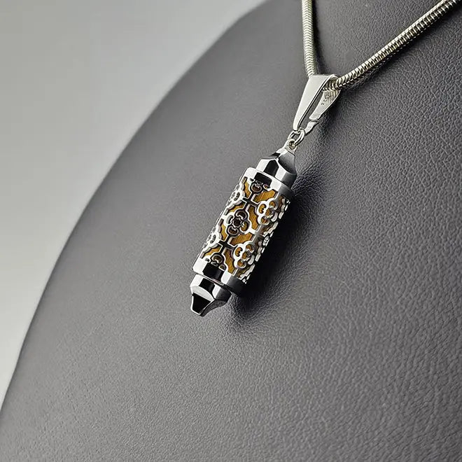 Coffret Pendentif & Perles Silhouette d'Argent - Bijou Interchangeable