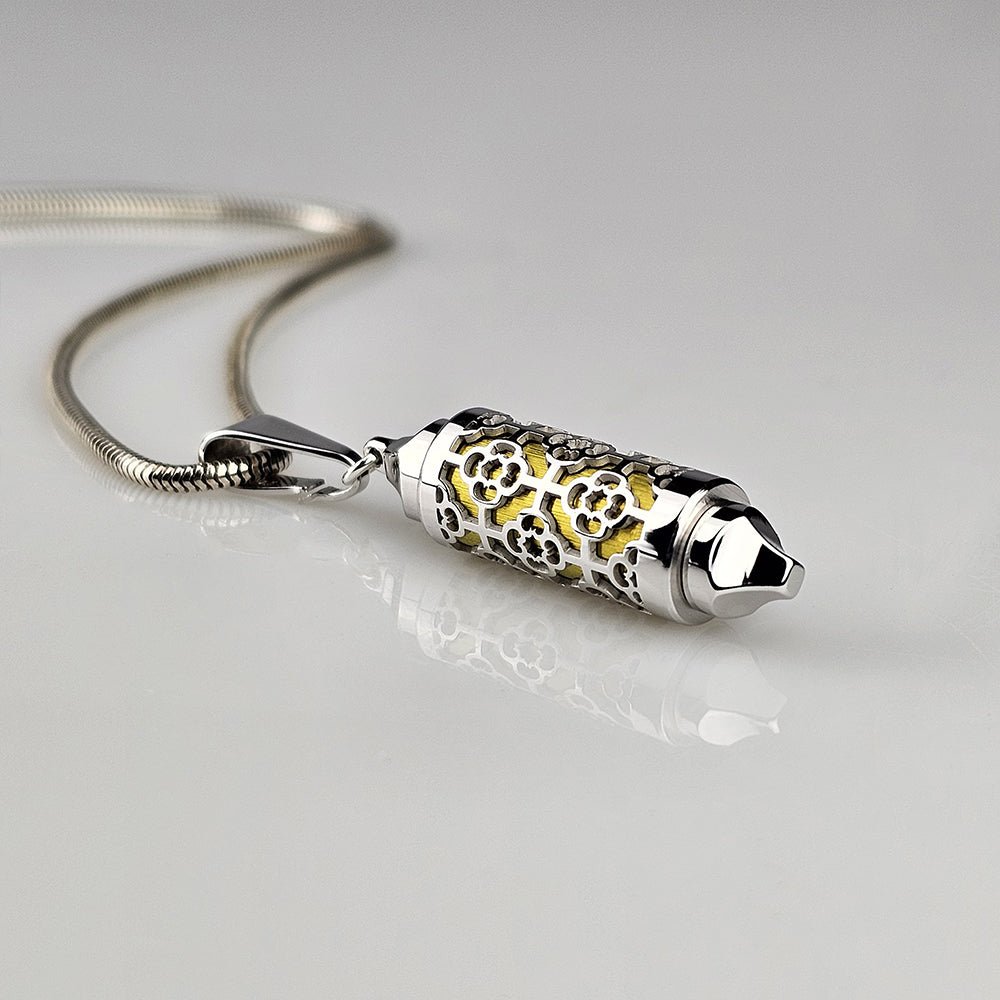 Coffret Pendentif & Perles Silhouette d'Argent