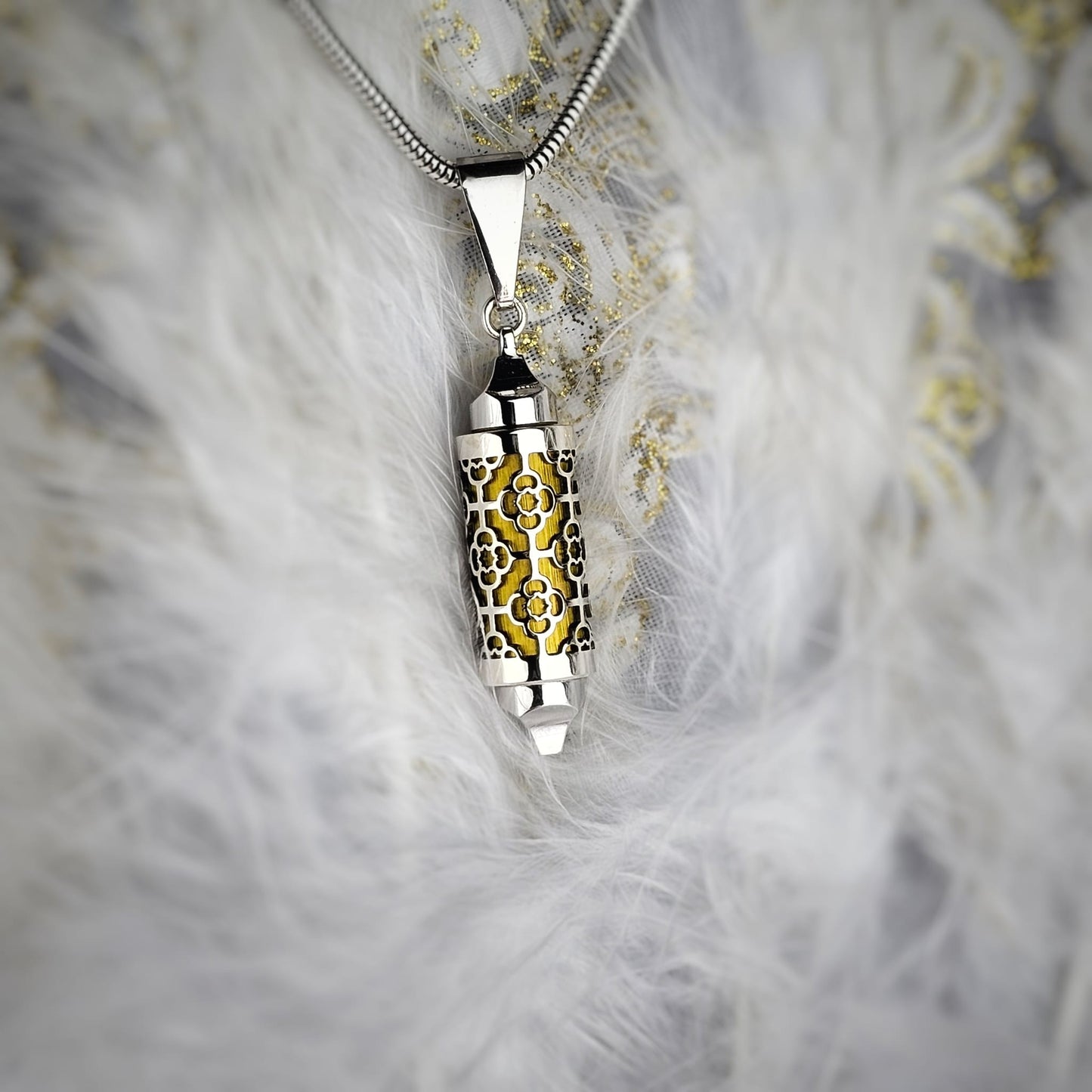 Coffret Pendentif & Perles Silhouette d'Argent