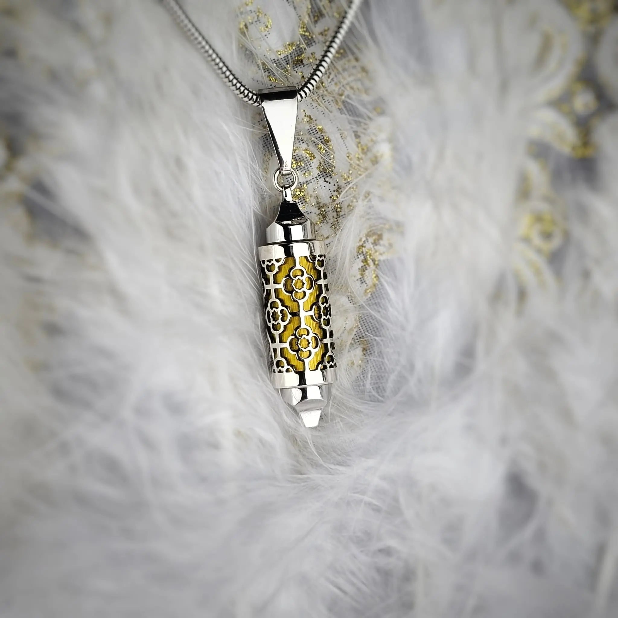Coffret Pendentif & Perles Silhouette d'Argent - Bijou Interchangeable