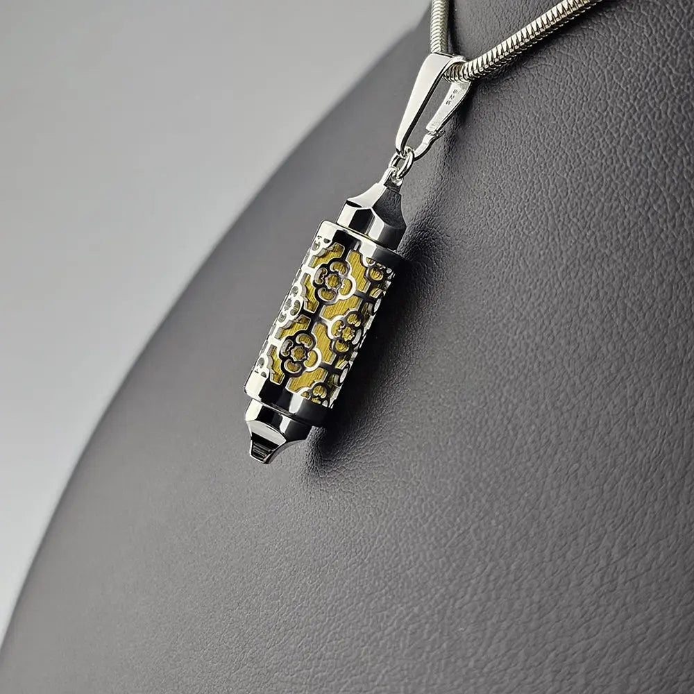 Coffret Pendentif & Perles Silhouette d'Argent - Bijou Interchangeable
