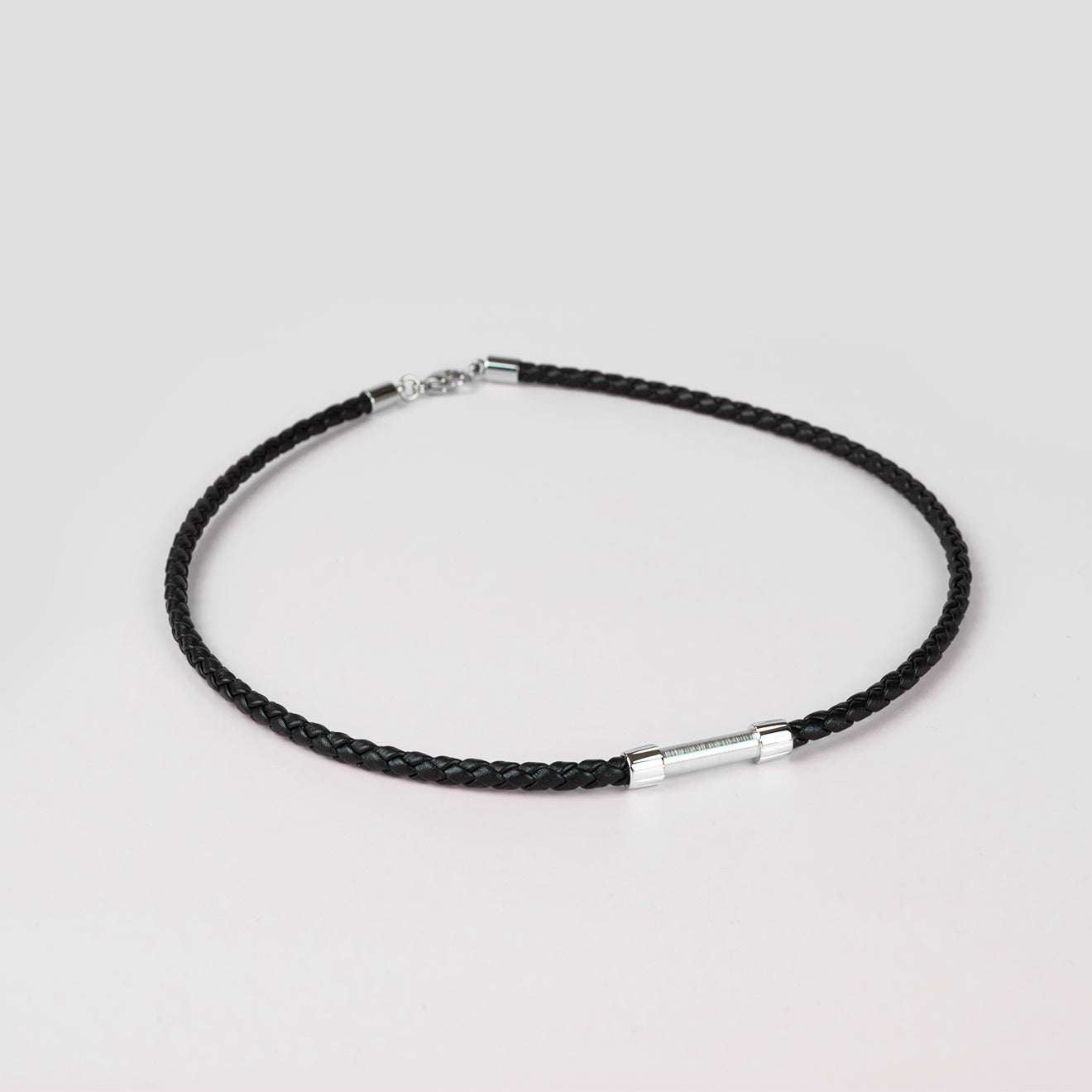 Collier en cuir tressé - Collier modulable