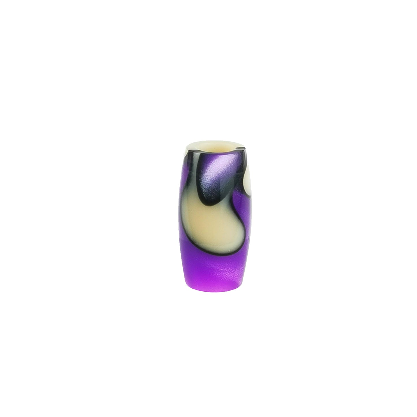 Perles Acryliques Violet/Crème
