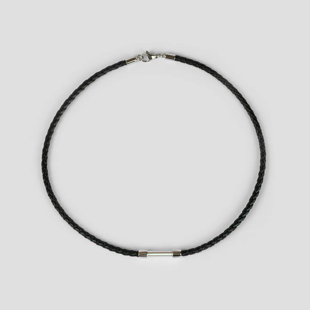 Collier en cuir tressé - Collier modulable