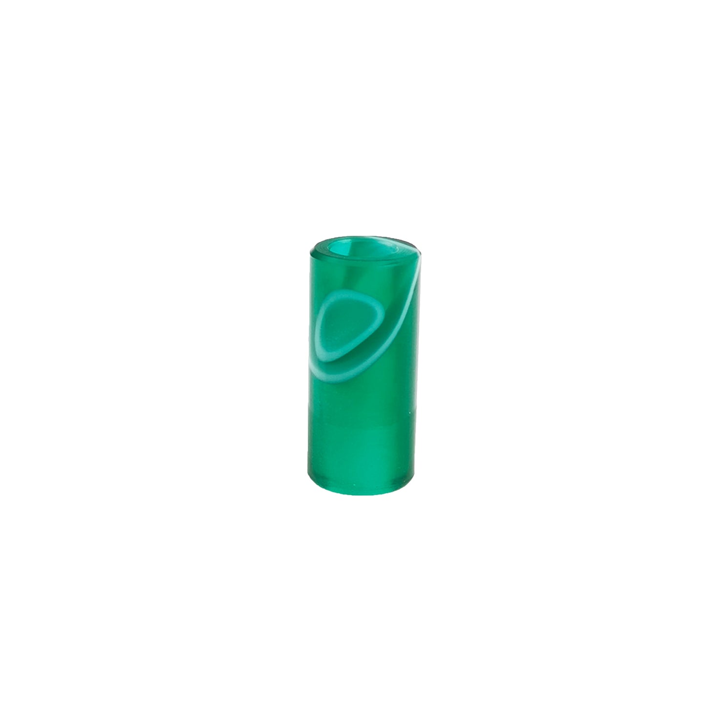 Perles Acryliques Vert/Ligne Blanche