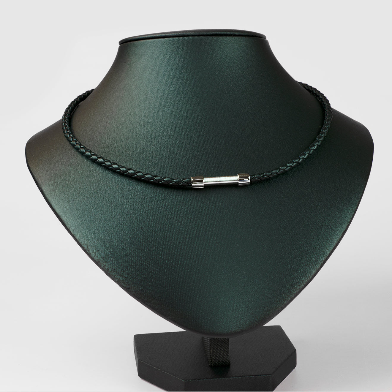 Collier en cuir tressé - Collier modulable