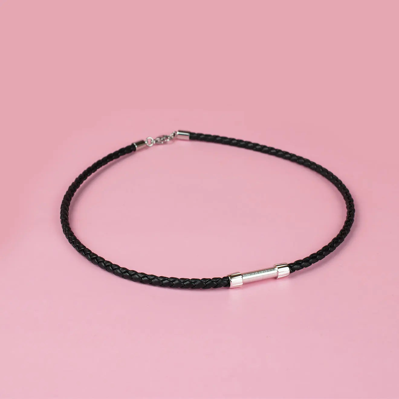 Collier en cuir tressé - Collier modulable