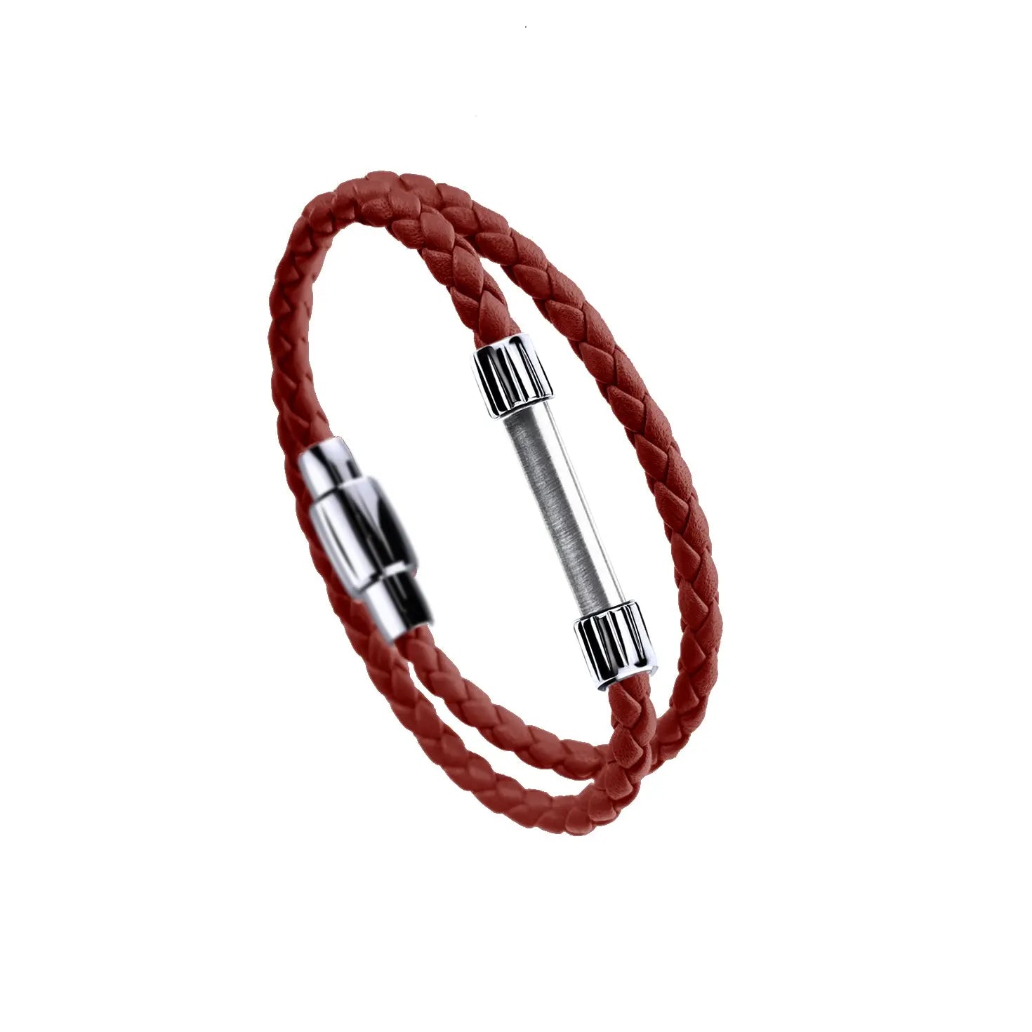 Bracelet Rouge - Bracelet Interchangeable En Cuir Rouge