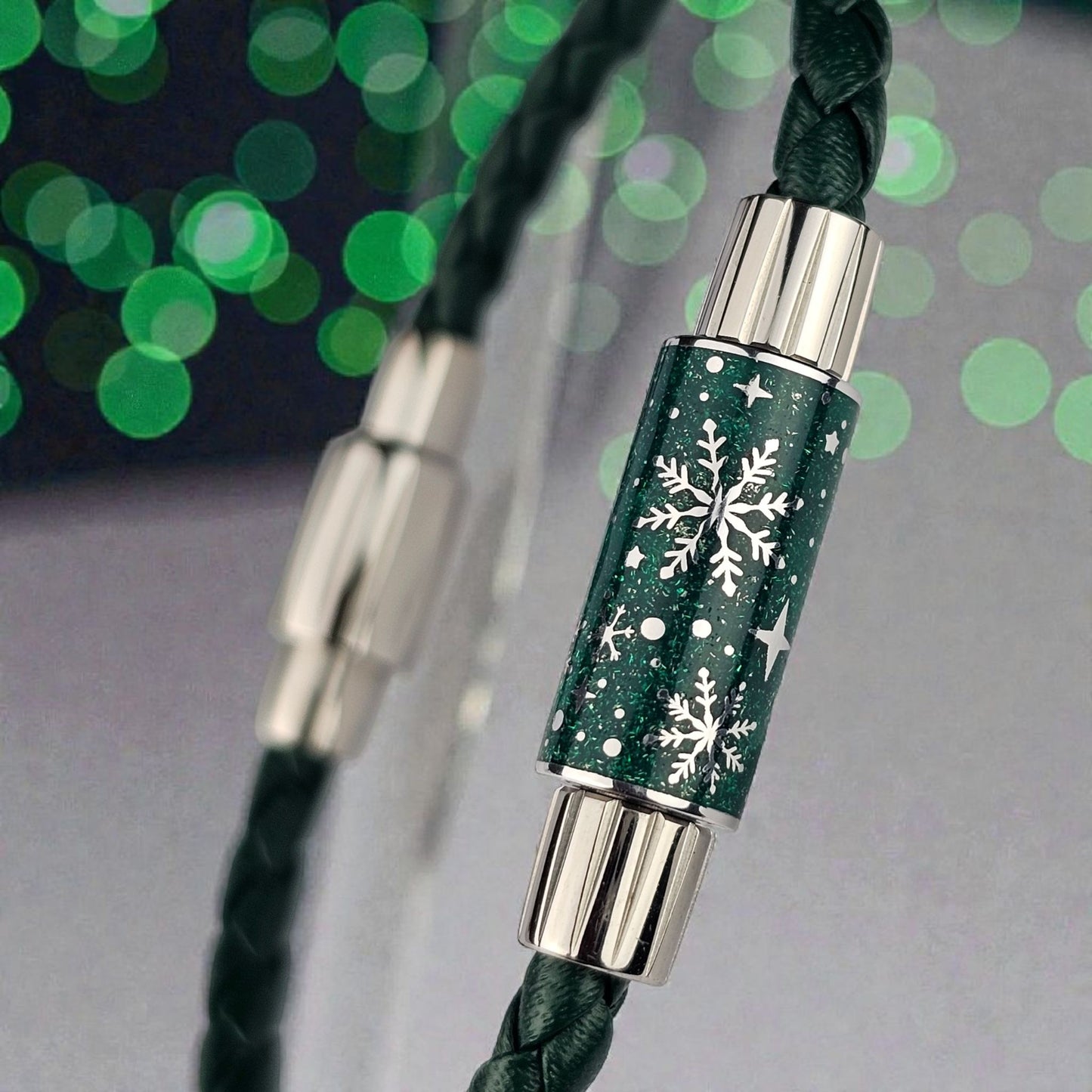 Perles Légende d’Hiver - argent émaillé & éclats scintillants ❄️✨