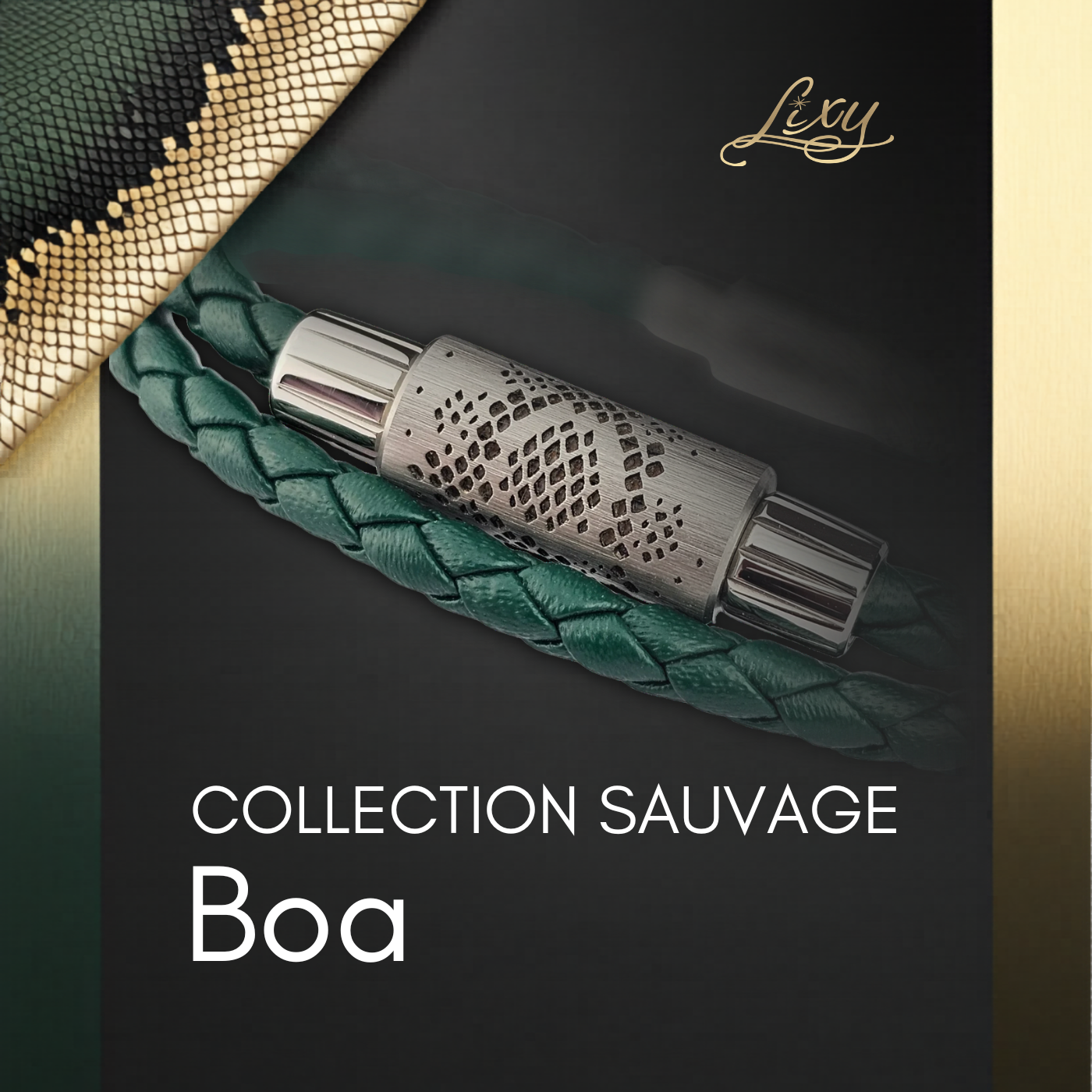 Perle Interchangeable - 🐍 PERLE BOA | Collection Sauvage