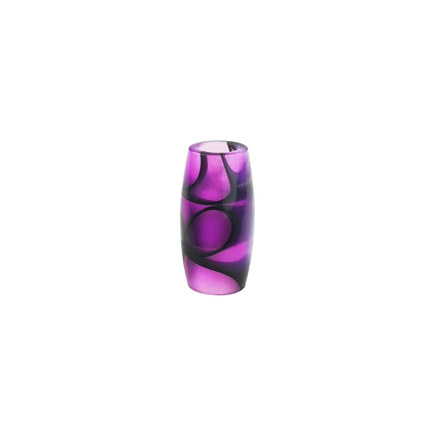 Perles Acryliques Violet/Noir